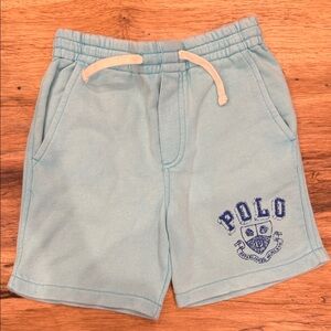 Polo by Ralph Lauren Light Blue Elastic Waist Shorts with Logo